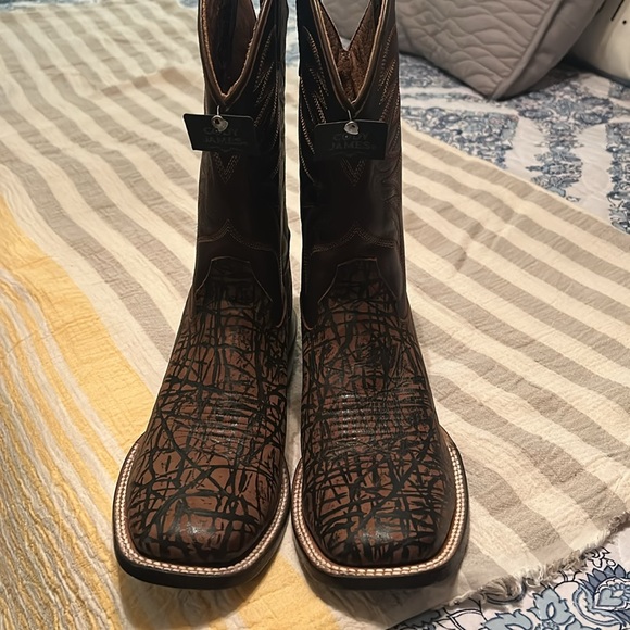 CODY JAMES MEN'S MCBRIDE WESTERN BOOTS - BROAD SQUARE TOE size 9 D - Picture 6 of 8